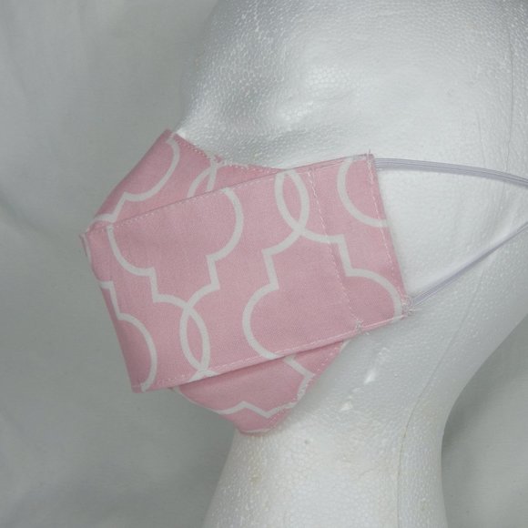 Beautiful Handmade Face Mask Girl 10-16Yo Pink - Picture 2 of 5